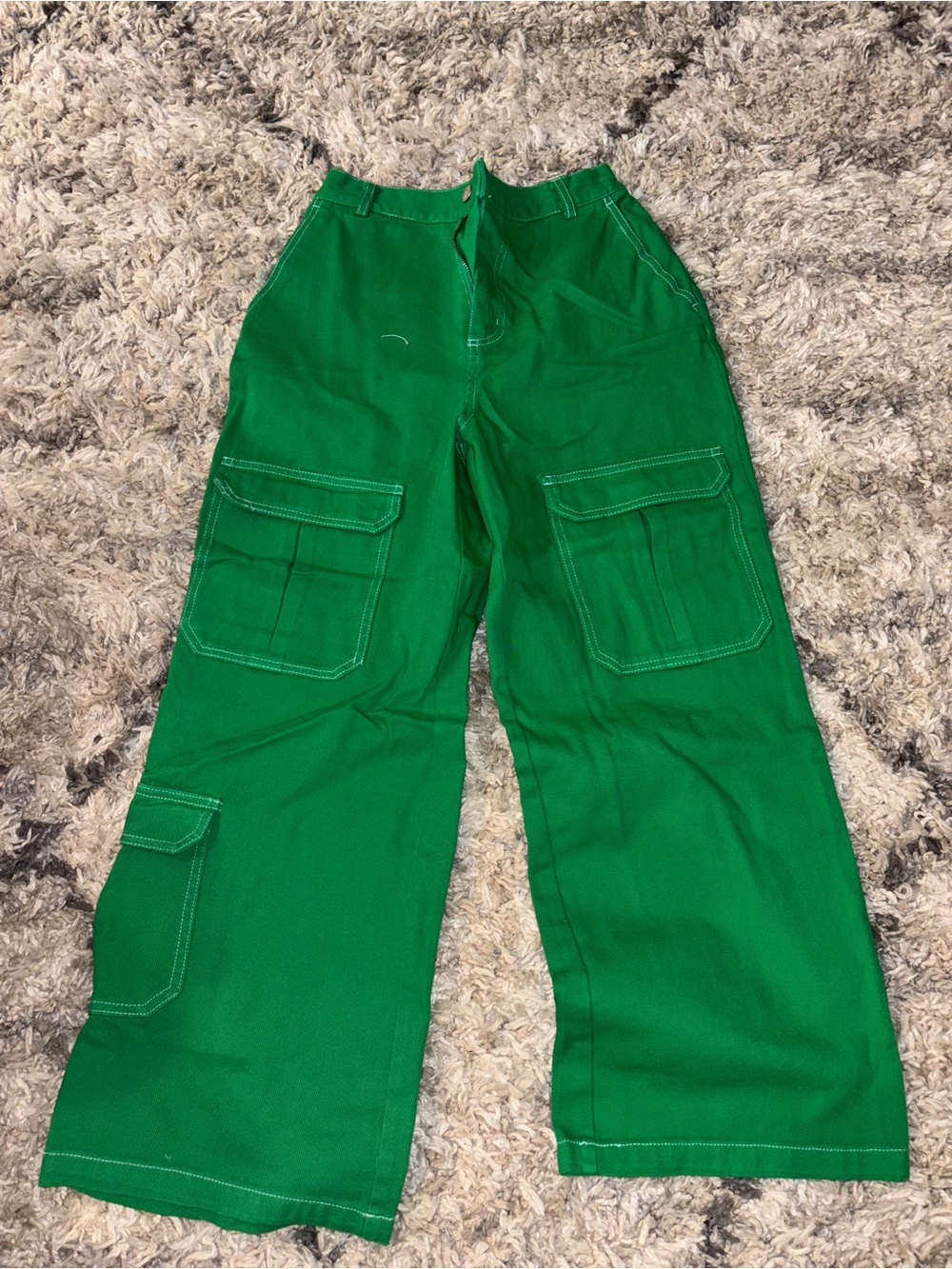 Fashion Nova Womens Green Cargo Pants